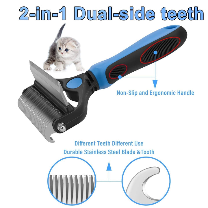 Dual Care Dog Deshedding Undercoat Rake Product Image 05