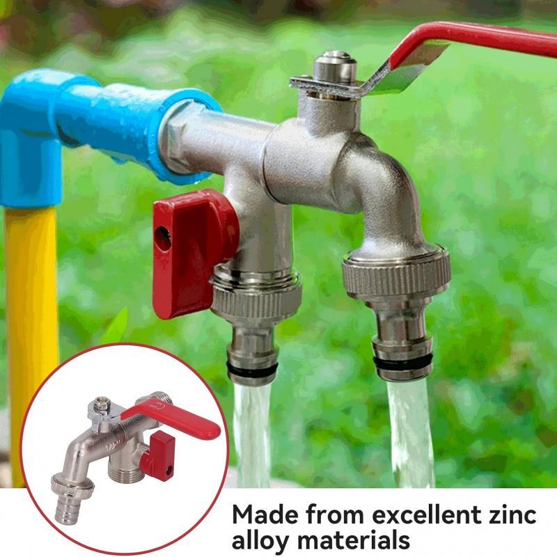 Dualflow Stainless Steel Two Outlet Garden Faucet Product Image 09