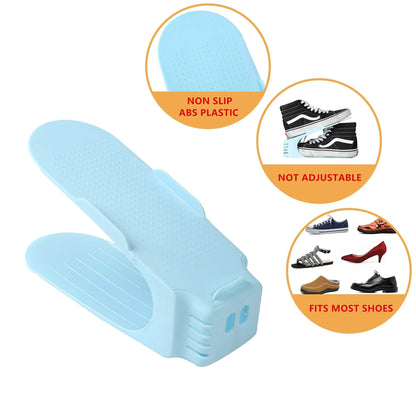 Dura Shoe Organizer | Adjustable Plastic Shoe Rack for Closet