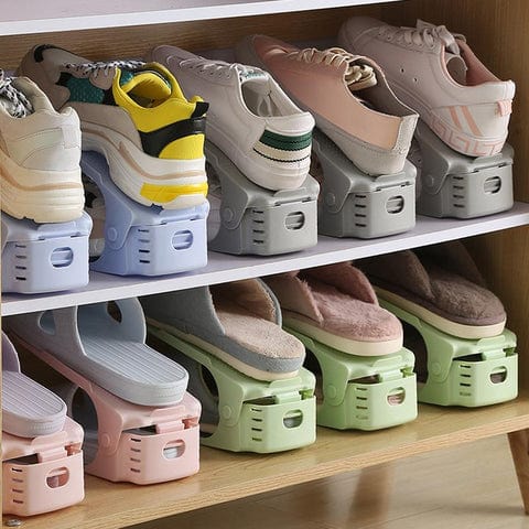 Dura Shoe Organizer | Adjustable Plastic Shoe Rack for Closet