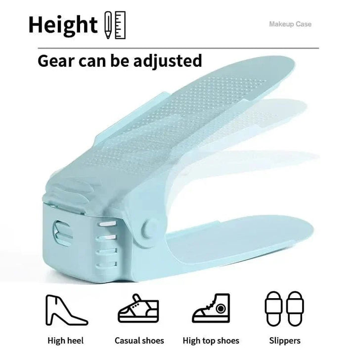 Dura Shoe Organizer | Adjustable Plastic Shoe Rack for Closet