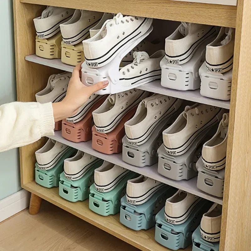 Dura Shoe Organizer | Adjustable Plastic Shoe Rack for Closet