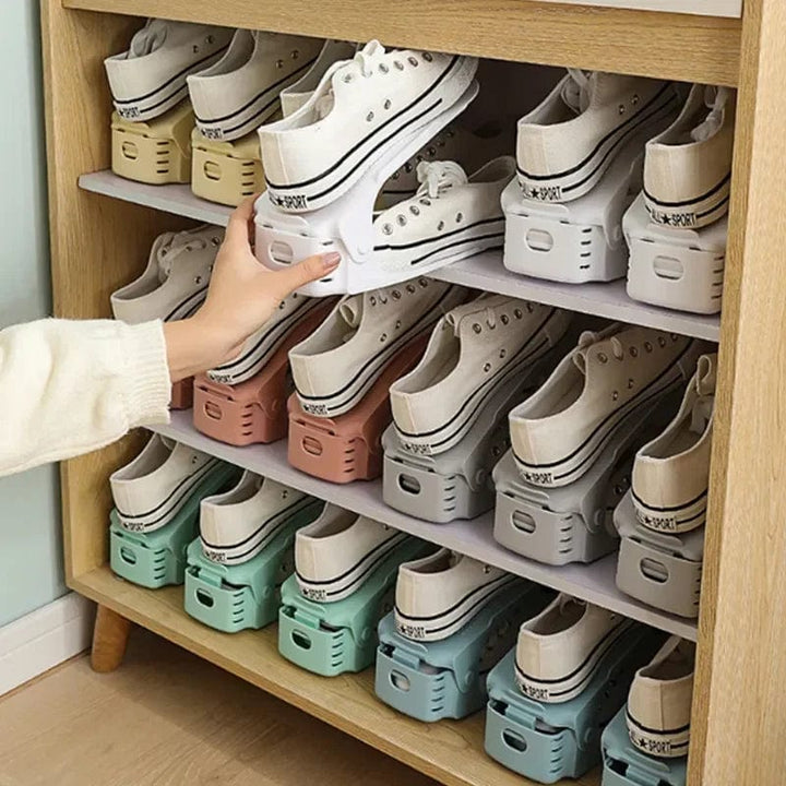 Dura Shoe Organizer | Adjustable Plastic Shoe Rack for Closet