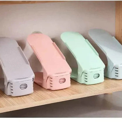 Dura Shoe Organizer | Adjustable Plastic Shoe Rack for Closet