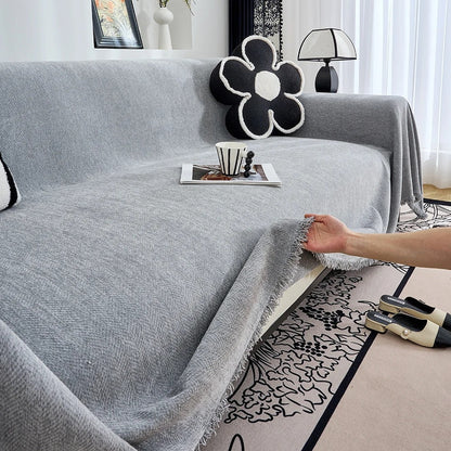 Durable Chenille Couch Cover for Family Protection – Stylish and Easy to Maintain 2