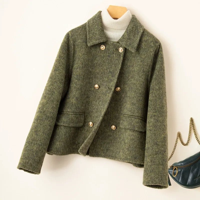 Dusty Rose Short Coat™ — Command Every Room with Unstoppable Elegance and Power (Black XS) - | Zavonix