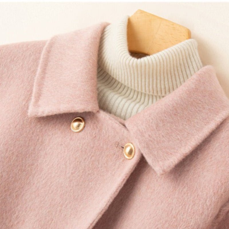Dusty Rose Short Coat™ — Command Every Room with Unstoppable Elegance and Power (Black XS) - | Zavonix