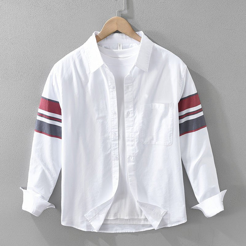 Dynamic Stripes Shirt™ — Command Every Room with Unstoppable Confidence and Effortless Luxury (Blue XS) - | Zavonix