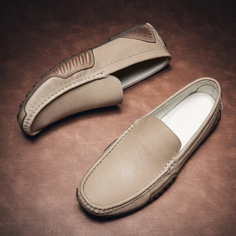 Renly Loafers — Men's Genuine Leather Dress Shoes with Breathable Comfort