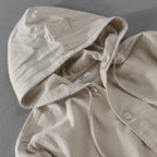 Lightweight Cotton-Linen Blend Hoodie with Breathable, Soft Texture