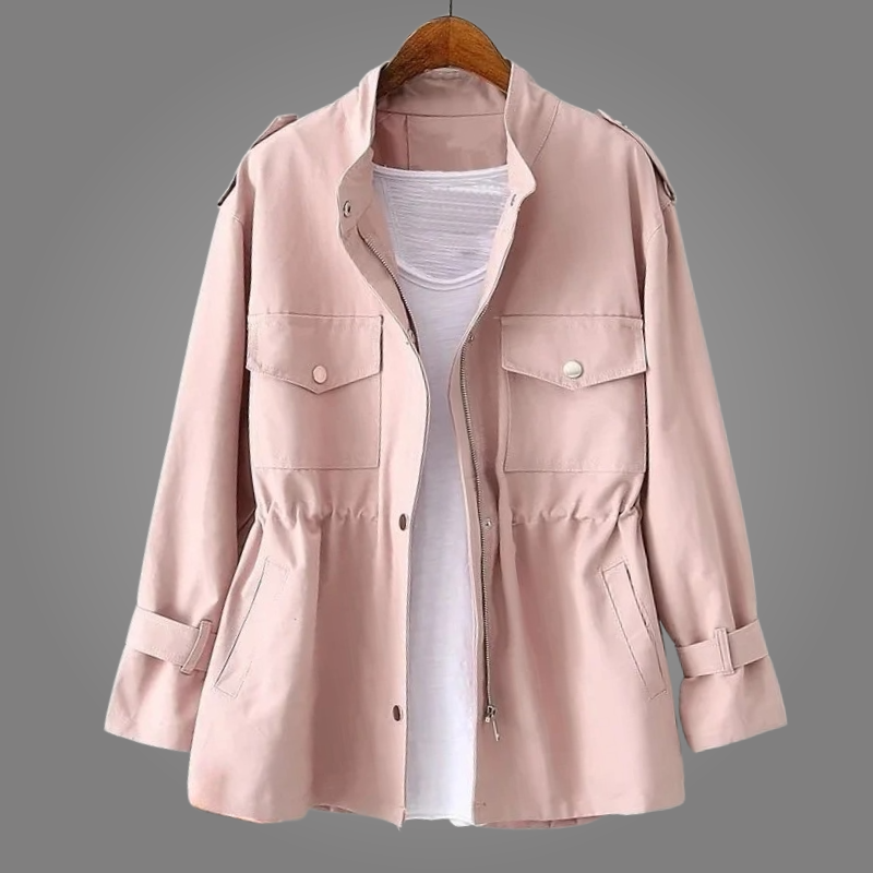 Water-Repellent Waxed Cotton Jacket for Durable Rain Protection