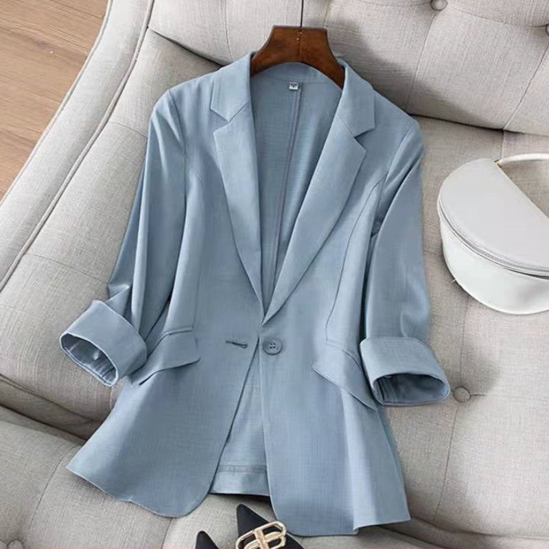 Lightweight Linen Blazer with Breathable Tailored Fit for Warm Weather