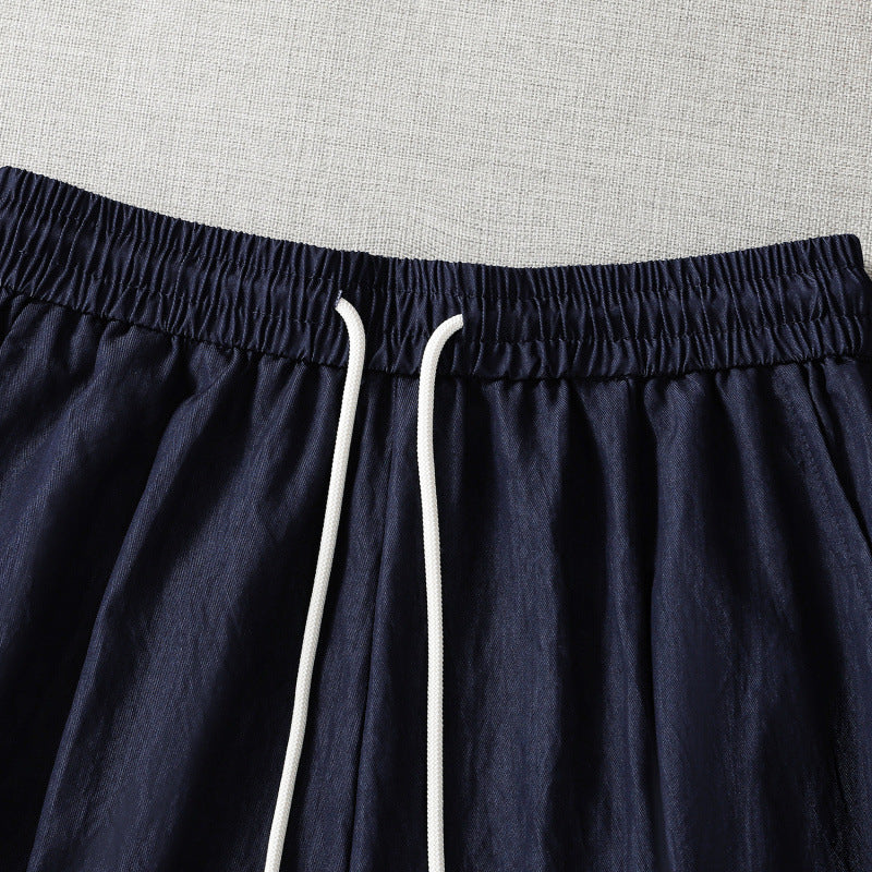 Alvara Breezelle — Lightweight Linen Shorts with Lace Trim