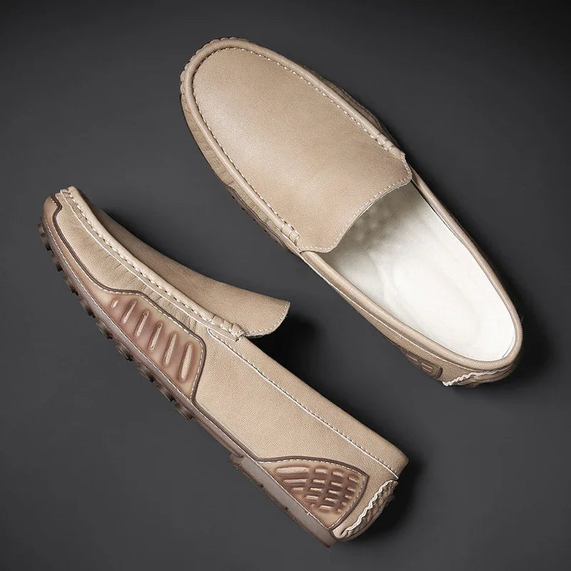 Renly Loafers — Men's Genuine Leather Dress Shoes with Breathable Comfort