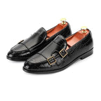 Eccelso Coccodrillo Italian Buckle Shoes (Brown 6) - | Zavonix