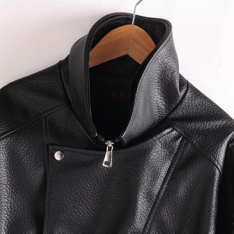 EDEN™ LEATHER COAT (Black XS) - | Zavonix