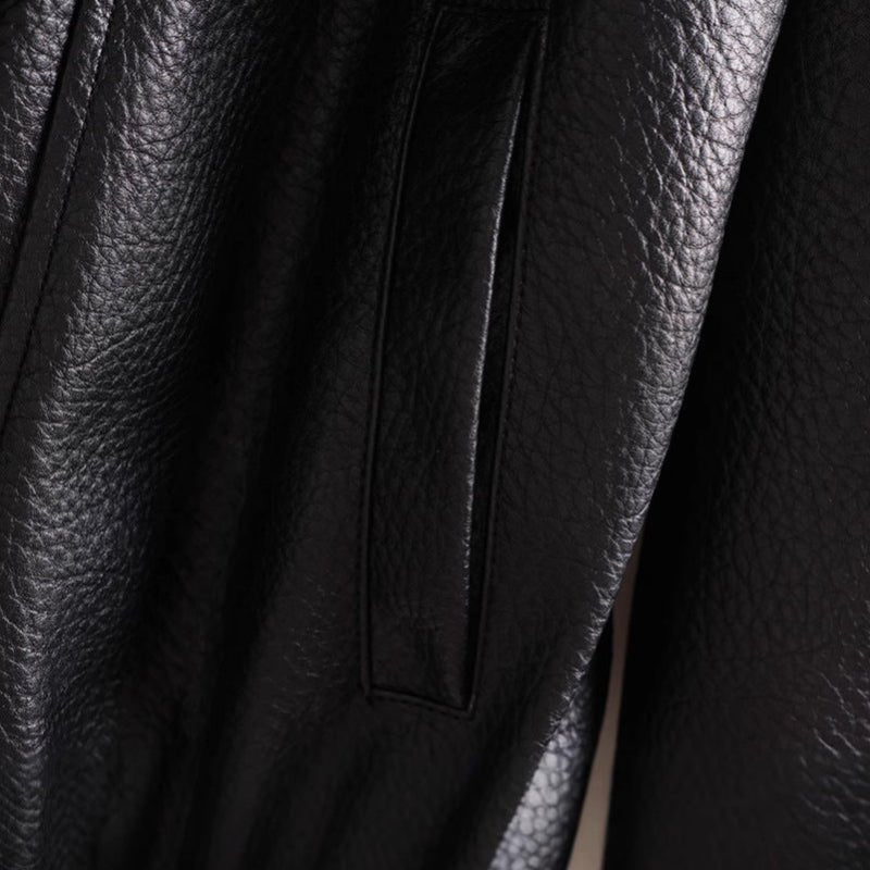 EDEN™ LEATHER COAT (Black XS) - | Zavonix