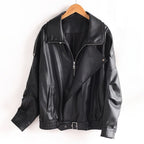 EDEN™ LEATHER COAT (Black XS) - | Zavonix