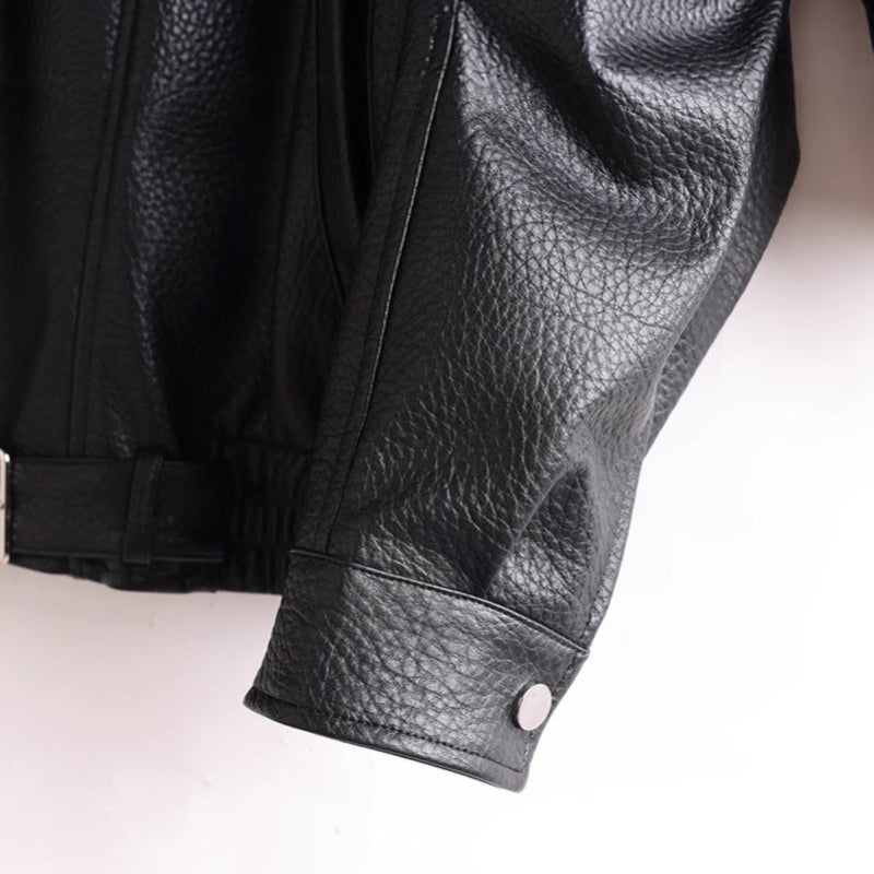 EDEN™ LEATHER COAT (Black XS) - | Zavonix
