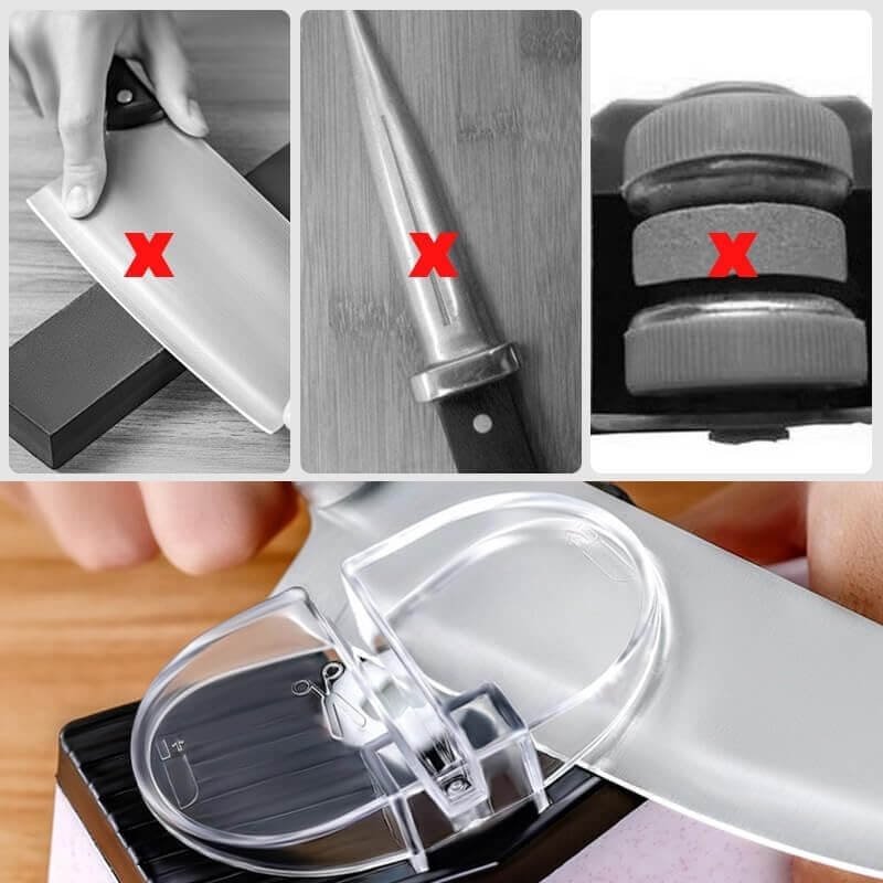 EdgeVolt — Razor - Sharp Blades in Seconds ( ) - Home &amp; Garden > Kitchen &amp; Dining > Kitchen Tools &amp; Utensils > Knife Sharpeners > Electric Knife Sharpener | Zavonix