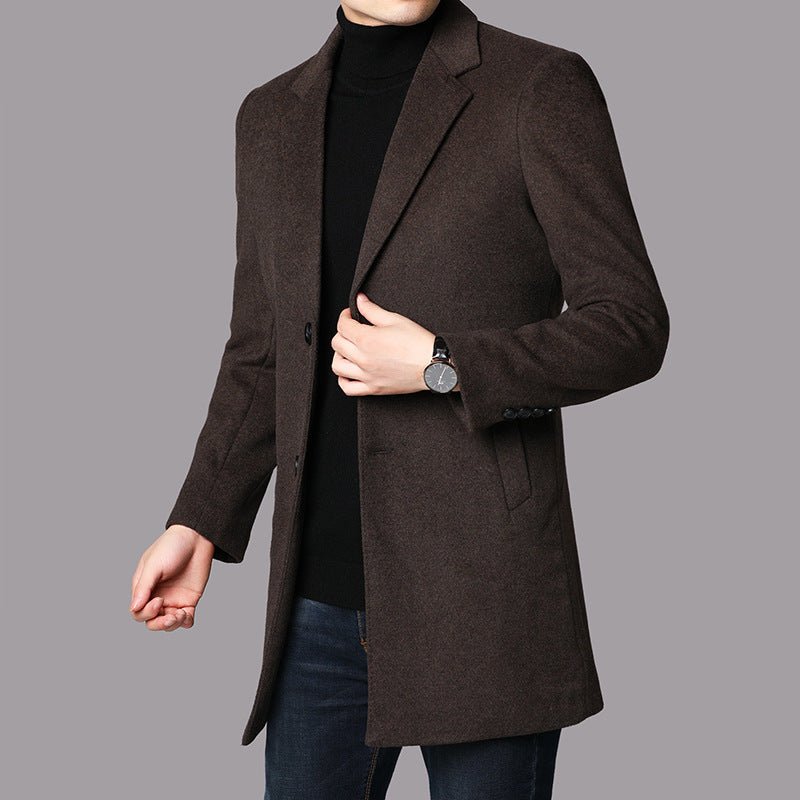 EDMUND WOOL JACKET (Brown XS) - | Zavonix