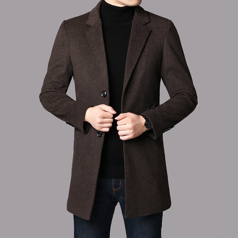 EDMUND WOOL JACKET (Brown XS) - | Zavonix