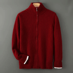 Edryn — Premium 100% Cashmere Sweater with Soft Breathable Warmth (Red S) - | Zavonix
