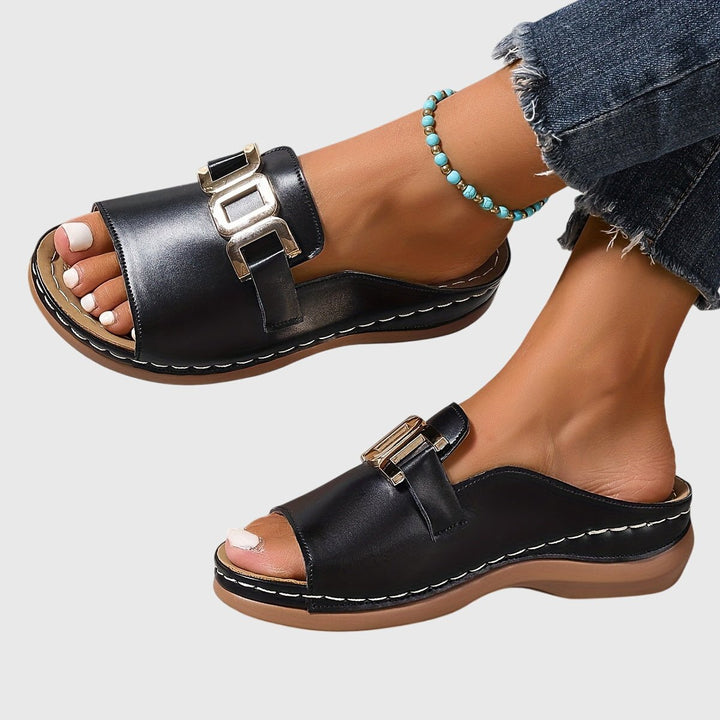 Elara Buckle Slide Sandals product image 8