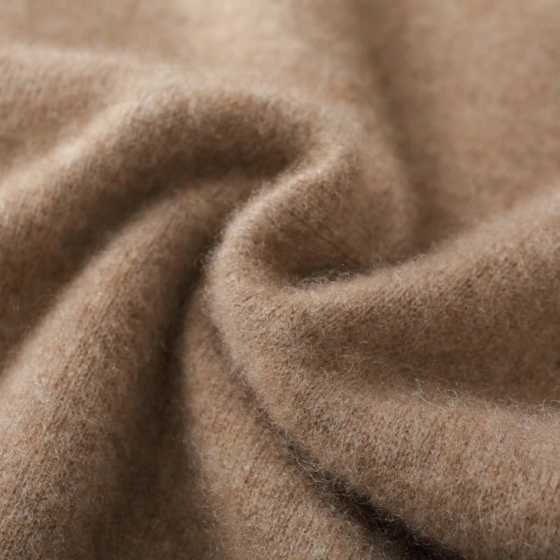 Elara Cashmere Vest — Soft 100% Cashmere with Tailored V - Neck Fit (Camel XS) - | Zavonix