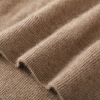 Elara Cashmere Vest — Soft 100% Cashmere with Tailored V - Neck Fit (Camel XS) - | Zavonix