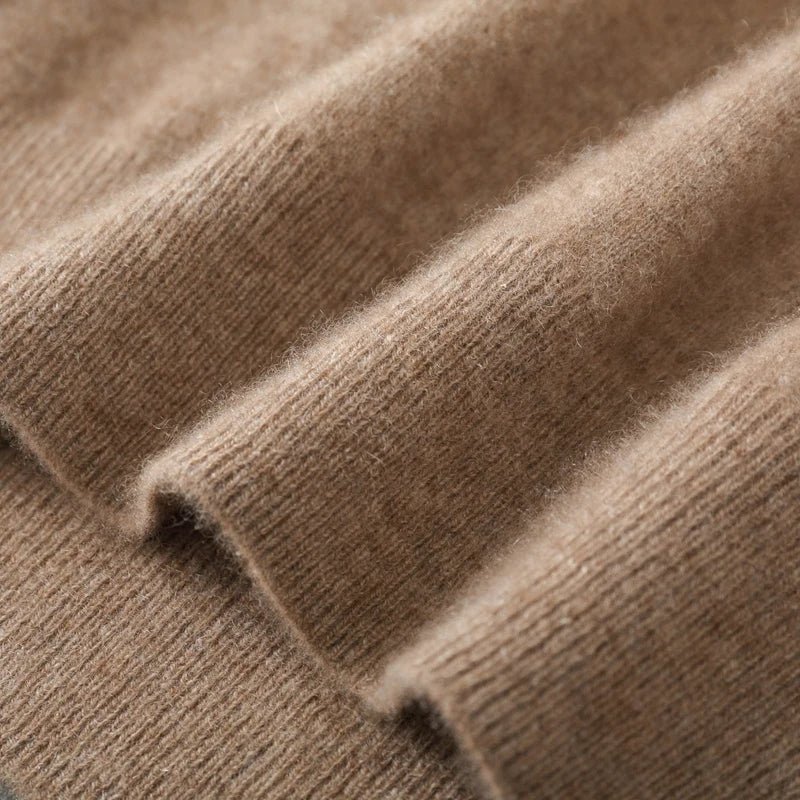 Elara Cashmere Vest — Soft 100% Cashmere with Tailored V - Neck Fit (Camel XS) - | Zavonix