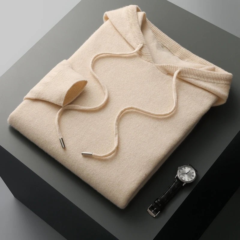 Elara Hoodie — Premium Wool Cashmere Blend Hoodie for Warmth (Beige XS) - | Zavonix