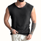 Elara Tank Top — Breathable Open - Knit Summer Shirt for Comfort (Gray S) - | Zavonix