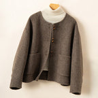 ELARA WOOL COAT (Gray XS) - | Zavonix