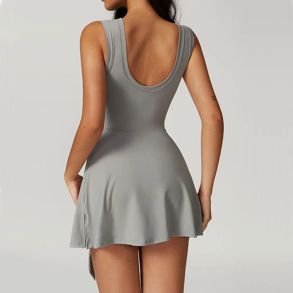 Elara Yoga Bodysuit (Brown S) - | Zavonix