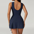 Elara Yoga Bodysuit (Brown S) - | Zavonix