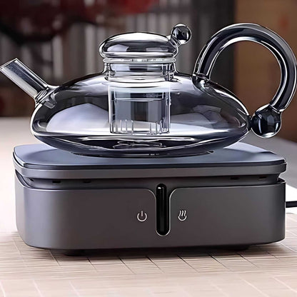 ElaraPure™ Filtration Teapot Set with Matching Cups – 600ml Heat-Resistant Glass 5