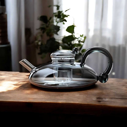 ElaraPure™ Filtration Teapot Set with Matching Cups – 600ml Heat-Resistant Glass 4
