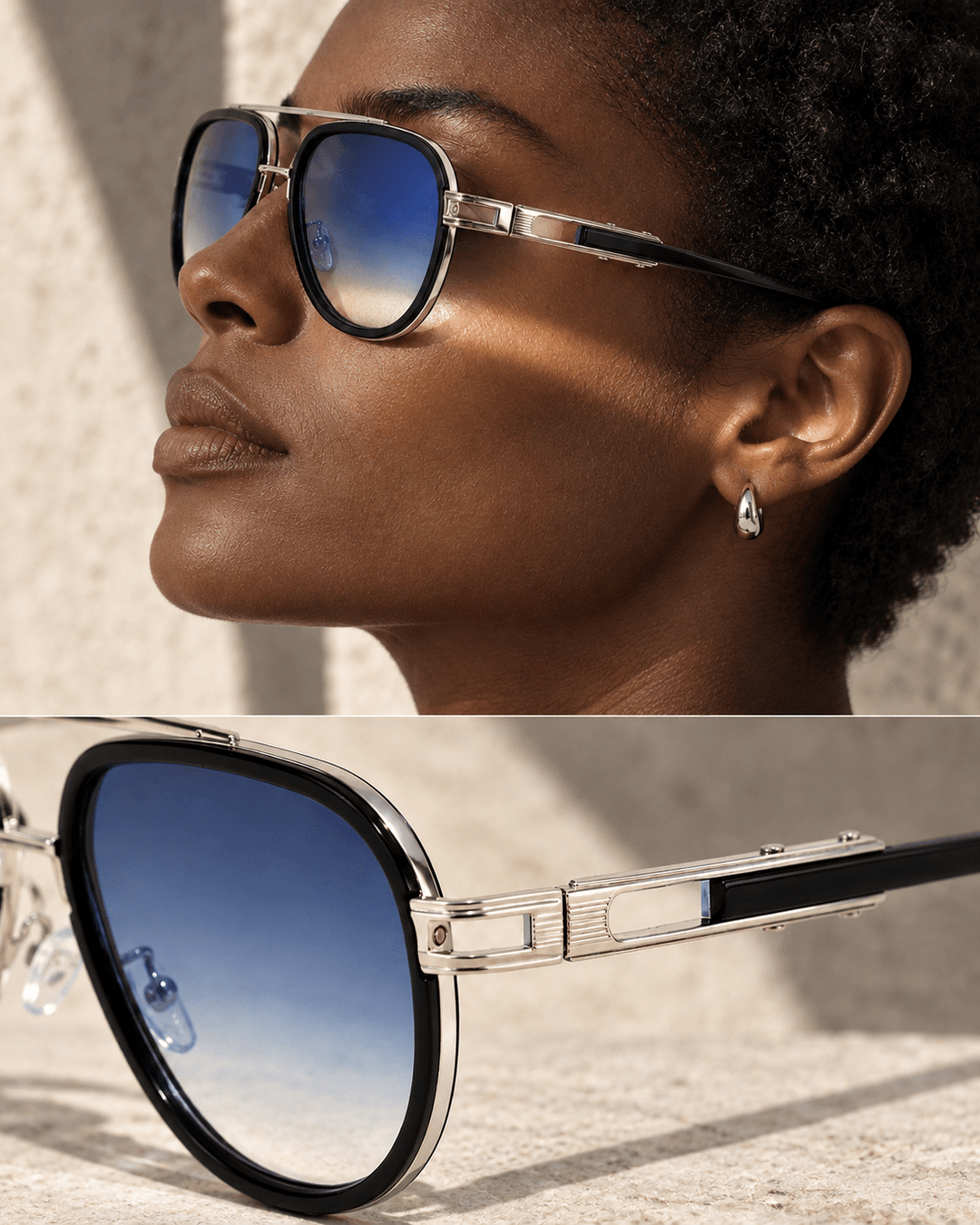 Elbrin Square Aviator Sunglasses product image 5