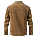 Eldrin — Corduroy Sherpa Jacket with Buttoned Chest Pockets (Khaki XS) - | Zavonix