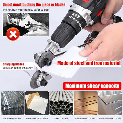Electric Drill Plate Cutting Machine | Efficient Metal and Plastic Sheet Cutting Tool 1