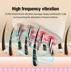 Electric Scalp Oil Application Wand | Scalp Massager with Red Light Therapy & Vibration | Hair Growth & Care, IPX5 (Advanced scalp massager & hair oil applicator ) - Scalp massager | Zavonix