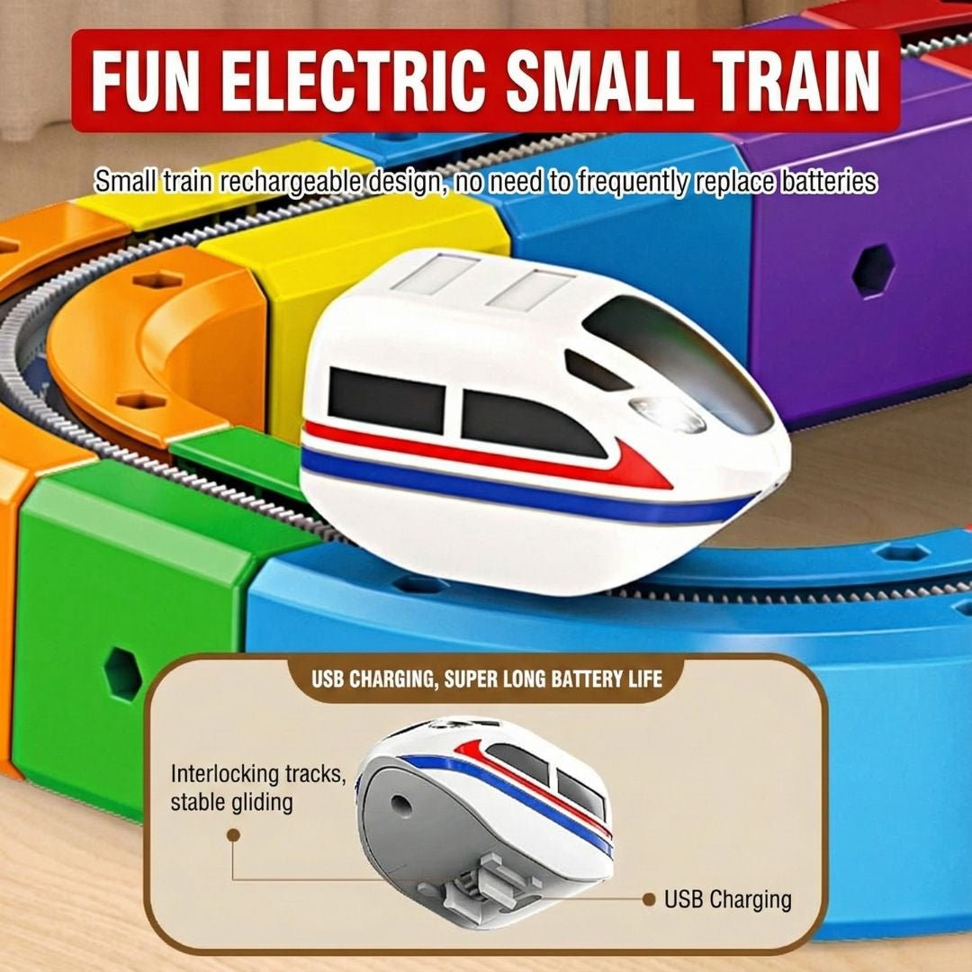 Electric Track Car Toy | Magnetic Modular Track | Gravity Defying Design | Kids Play Set