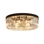 Elegant Crystal Flush Mount Ceiling Light – 40 cm Width, Iron and Crystal, Ideal for Living Room and Bedroom 4
