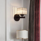 Elegant Crystal Wall Light with Modern Arm Design for Hallway and Living Spaces 4