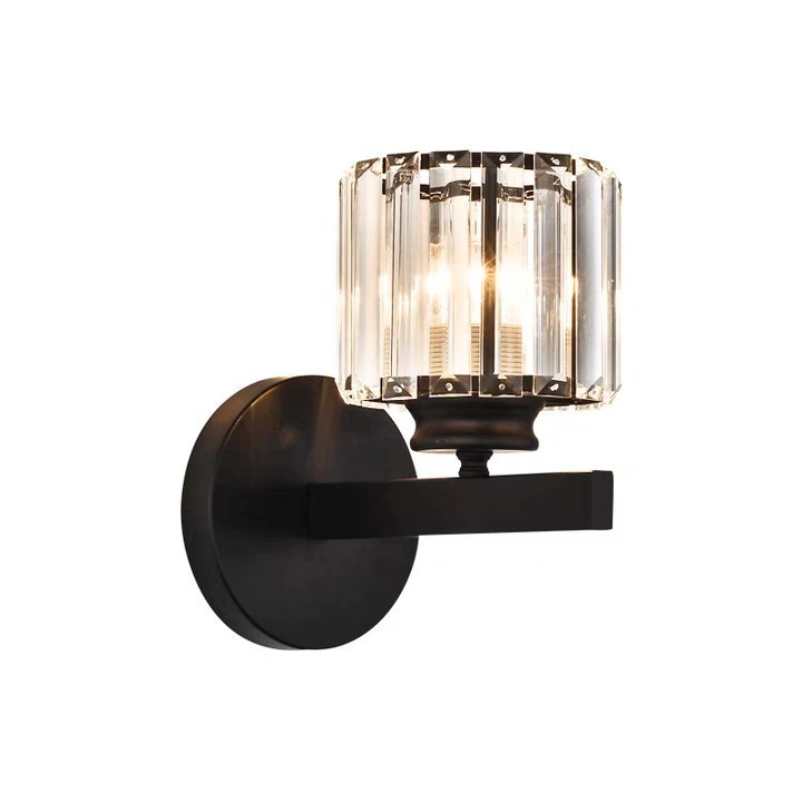 Elegant Crystal Wall Light with Modern Arm Design for Hallway and Living Spaces 3