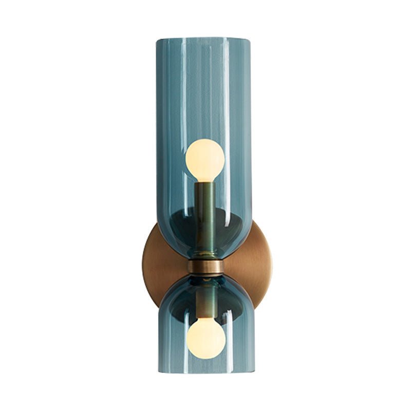 Elegant Double Glass Wall Light – Retro Design for Bedrooms and Living Areas 2