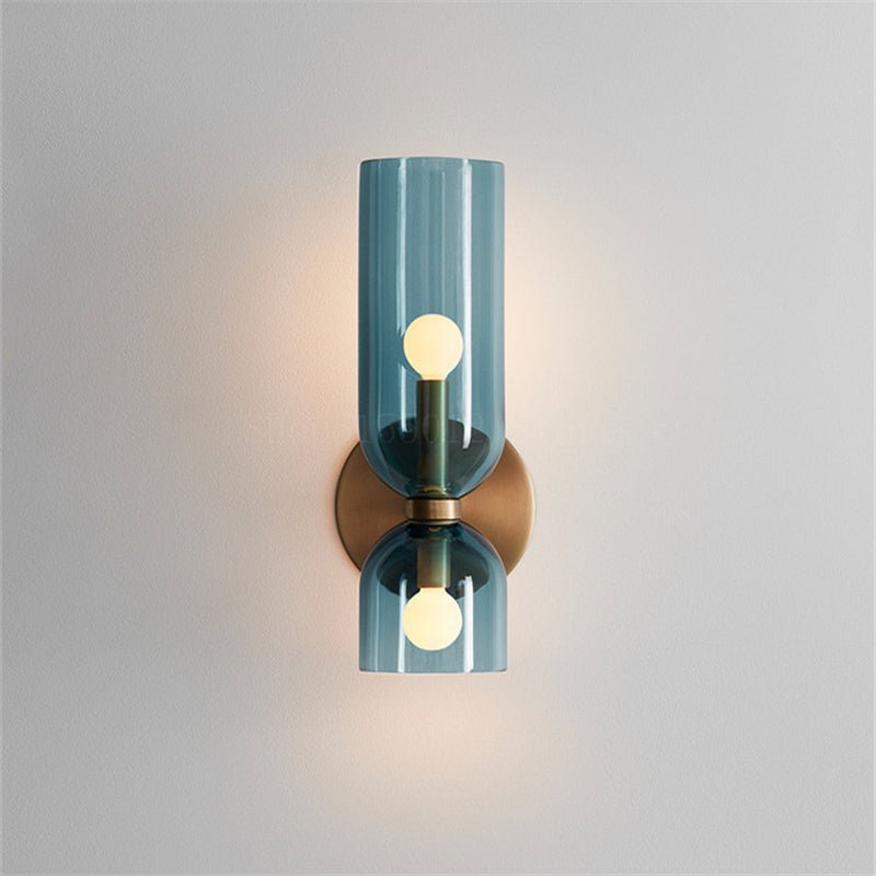 Elegant Double Glass Wall Light – Retro Design for Bedrooms and Living Areas 0