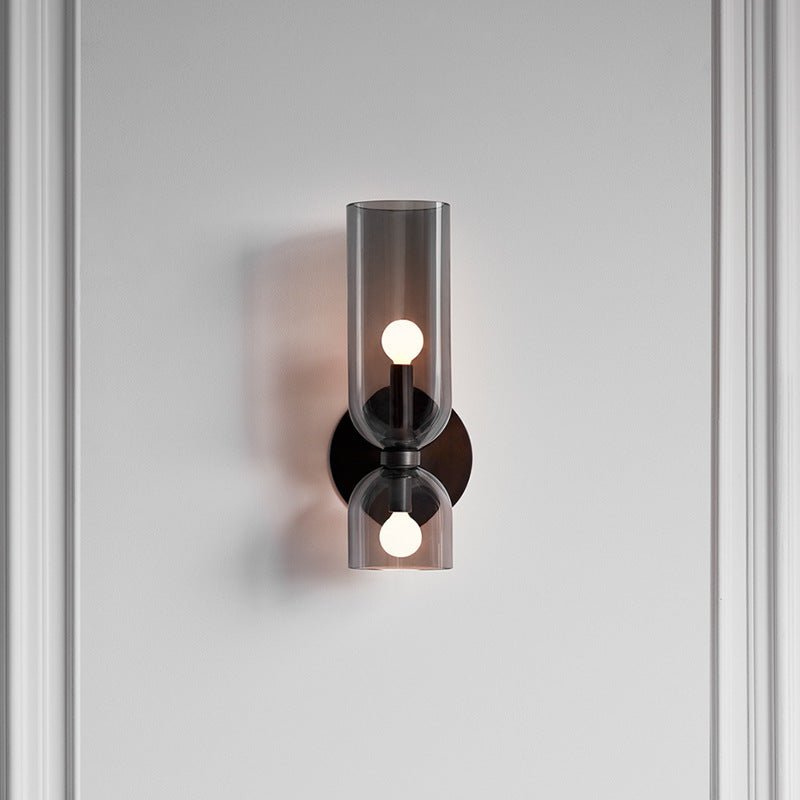 Elegant Double Glass Wall Light – Retro Design for Bedrooms and Living Areas 4