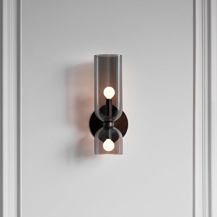 Elegant Double Glass Wall Light – Retro Design for Bedrooms and Living Areas 4